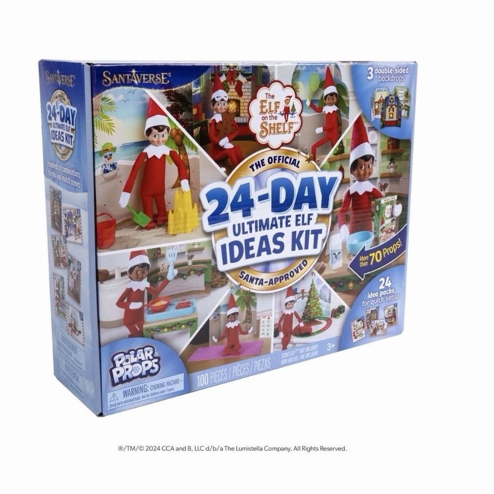 The Elf on the Shelf 24-Day Ultimate Kit – Official Elf Accessories with 70+ Pro